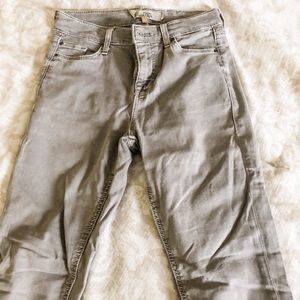 Top shop grey moto Jeans
